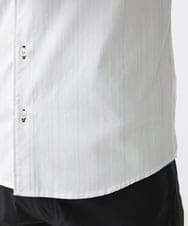 MKBGV54120 MK MICHEL KLEIN HOMME(MKミッシェルクランオム) 【ON/OFF対応】七分袖リバーストライプシャツ ホワイト