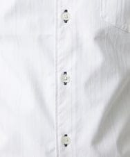 MKBGV54120 MK MICHEL KLEIN HOMME(MKミッシェルクランオム) 【ON/OFF対応】七分袖リバーストライプシャツ ホワイト