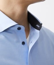 MKBGV58130 MK MICHEL KLEIN HOMME(MKミッシェルクランオム) 【大きいサイズあり】シャツ / アルビ二RENU ライトブルー