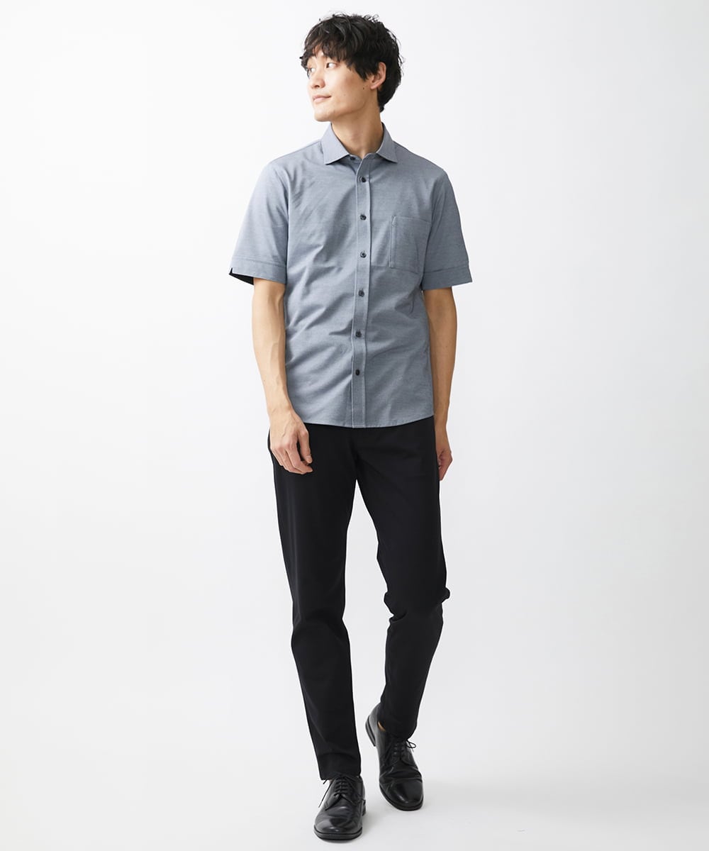 MKBGV58130 MK MICHEL KLEIN HOMME(MKミッシェルクランオム) 【大きいサイズあり】シャツ / アルビ二RENU ブルー