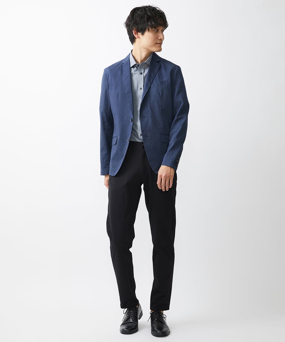 MKBGV58130 MK MICHEL KLEIN HOMME(MKミッシェルクランオム) 【大きいサイズあり】シャツ / アルビ二RENU ブルー