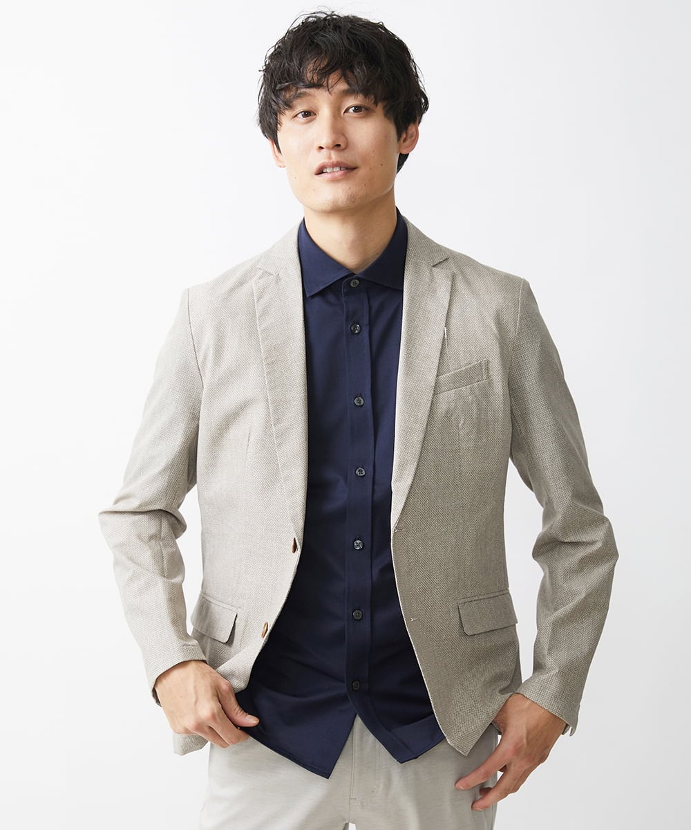 MKBGV58130 MK MICHEL KLEIN HOMME(MKミッシェルクランオム) 【大きいサイズあり】シャツ / アルビ二RENU ネイビー