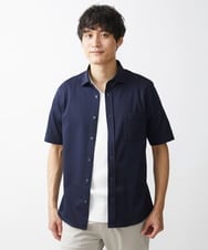 MKBGV58130 MK MICHEL KLEIN HOMME(MKミッシェルクランオム) 【大きいサイズあり】シャツ / アルビ二RENU ネイビー