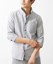 MKBGV59150 MK MICHEL KLEIN HOMME(MKミッシェルクランオム) シュリケンドビーシャツ グレー