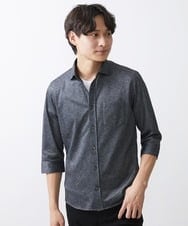 MKBGV60140 MK MICHEL KLEIN HOMME(MKミッシェルクランオム) ビンテージフォギーカノコシャツ ダークグレー