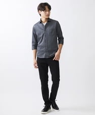 MKBGV60140 MK MICHEL KLEIN HOMME(MKミッシェルクランオム) ビンテージフォギーカノコシャツ ダークグレー