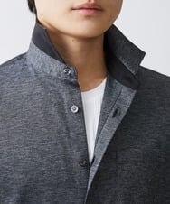 MKBGV60140 MK MICHEL KLEIN HOMME(MKミッシェルクランオム) ビンテージフォギーカノコシャツ ダークグレー