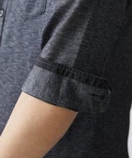 MKBGV60140 MK MICHEL KLEIN HOMME(MKミッシェルクランオム) ビンテージフォギーカノコシャツ ダークグレー