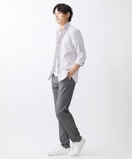 MKBGV71100 MK MICHEL KLEIN HOMME(MKミッシェルクランオム) 【WEB限定】七分丈リバーストライプシャツ ピンク