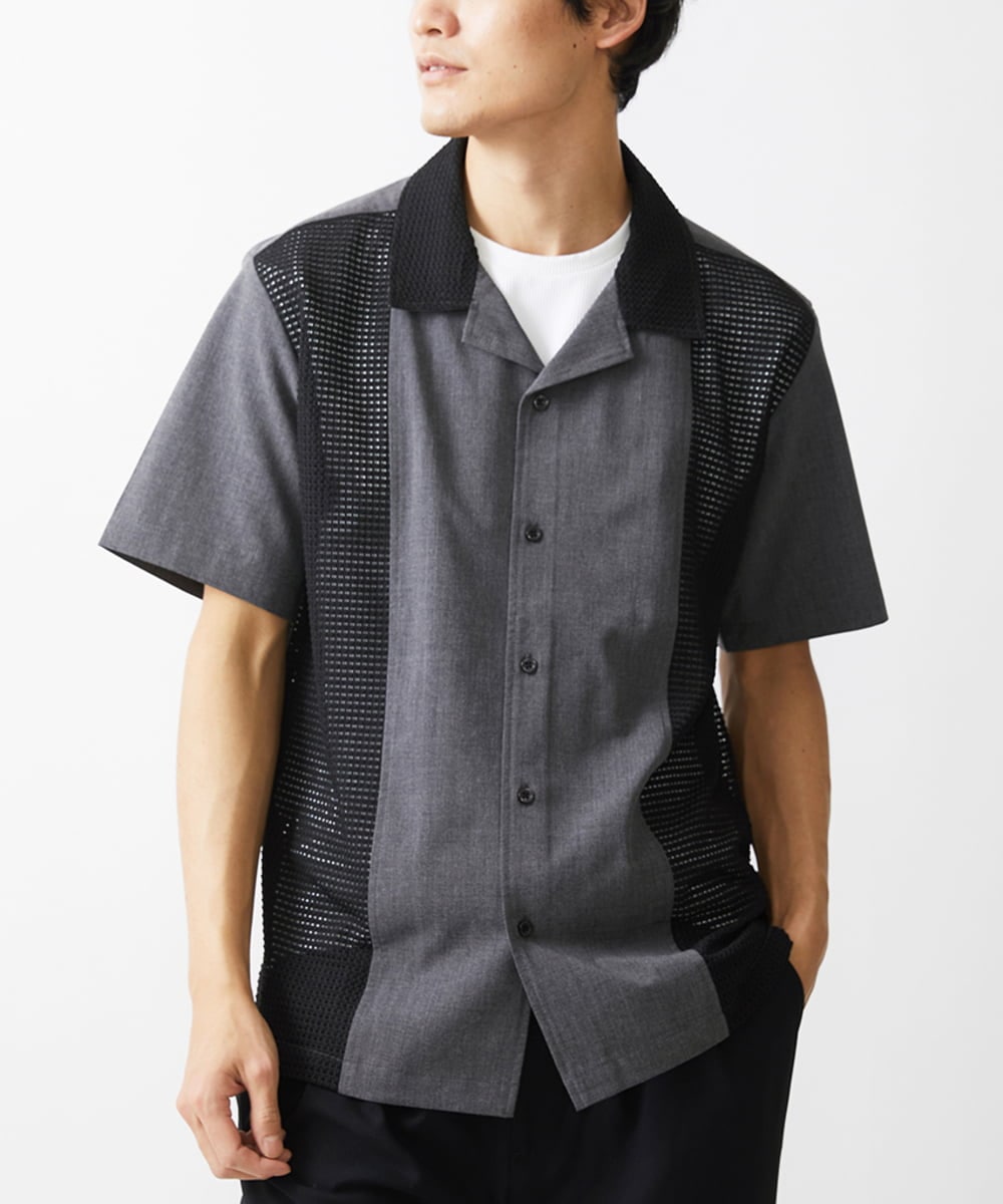 シアーコンビシャツ(ブラウス・シャツ) | MK MICHEL KLEIN HOMME(MK 