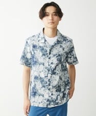 MKBGX20120 MK MICHEL KLEIN HOMME(MKミッシェルクランオム) ミストフラワーシャツ ネイビー