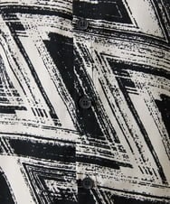 MKBGX88095 MK MICHEL KLEIN HOMME(MKミッシェルクランオム) ドルマンスリーブシャツ/幾何柄 ホワイト