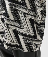 MKBGX88095 MK MICHEL KLEIN HOMME(MKミッシェルクランオム) ドルマンスリーブシャツ/幾何柄 ホワイト