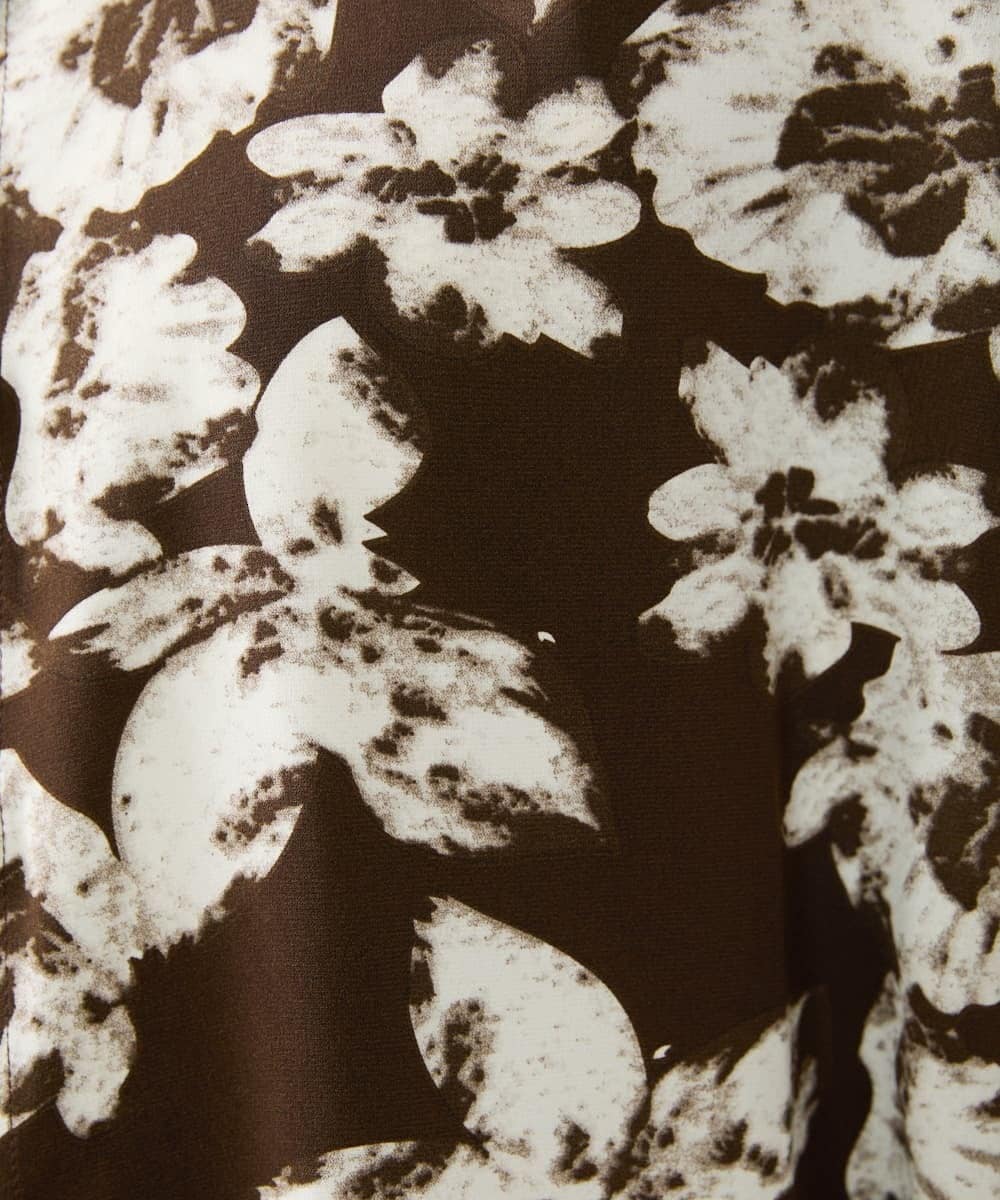 MKBGX89095 MK MICHEL KLEIN HOMME(MKミッシェルクランオム) ドルマンスリーブシャツ/花柄 ブラウン