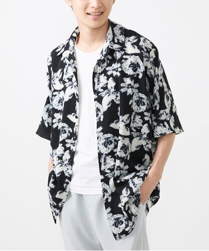 MKBGX89095 MK MICHEL KLEIN HOMME ドルマンスリーブシャツ/花柄