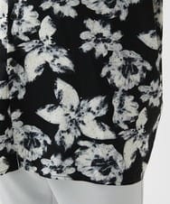 MKBGX89095 MK MICHEL KLEIN HOMME(MKミッシェルクランオム) ドルマンスリーブシャツ/花柄 ブラック