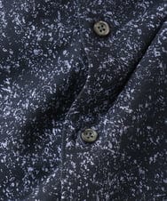 MKBHA58130 MK MICHEL KLEIN HOMME(MKミッシェルクランオム) カノコペンキプリント七分袖シャツ ネイビー