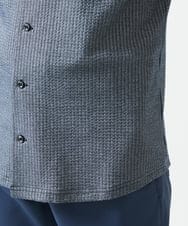 MKBHC32130 MK MICHEL KLEIN HOMME(MKミッシェルクランオム) スタンドカラーシャツ / ストライプサッカー　 ブルー