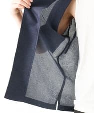 MKBHC59130 MK MICHEL KLEIN HOMME(MKミッシェルクランオム) 開襟シャツ / カラミストレッチ ネイビー
