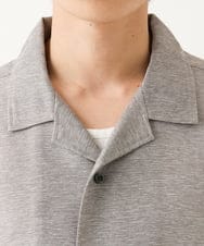 MKBHC59130 MK MICHEL KLEIN HOMME(MKミッシェルクランオム) 開襟シャツ / カラミストレッチ アイボリー