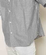 MKBHK41069 MK MICHEL KLEIN HOMME(MKミッシェルクランオム) ストライプバンドカラーシャツ ブラック
