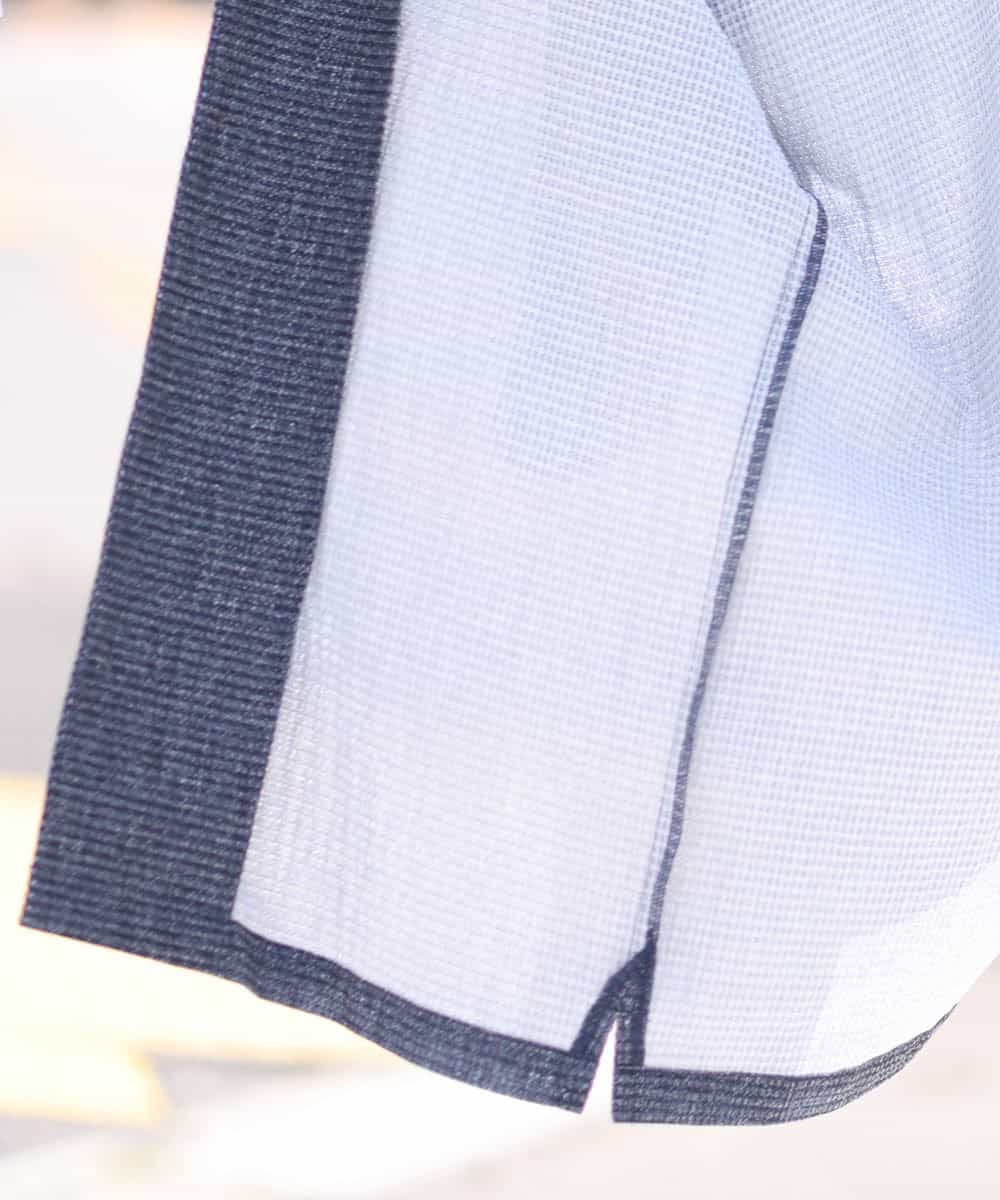 MKBHM66110 MK MICHEL KLEIN HOMME(MKミッシェルクランオム) エアトリコットシャツ ブルー