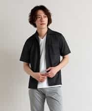 MKBHO31090 MK MICHEL KLEIN HOMME(MKミッシェルクランオム) 【涼シャツ/快適/速乾】ライトリーカノコ ブラック