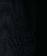 MKBHR05090 MK MICHEL KLEIN HOMME(MKミッシェルクランオム) 七分袖サッカーシャツ ブラック