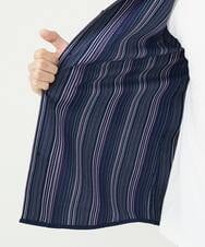 MKBHS52120 MK MICHEL KLEIN HOMME(MKミッシェルクランオム) リバーストライプシャツ ネイビー(57)
