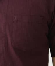 MKBHS52120 MK MICHEL KLEIN HOMME(MKミッシェルクランオム) リバーストライプシャツ パープル(77)