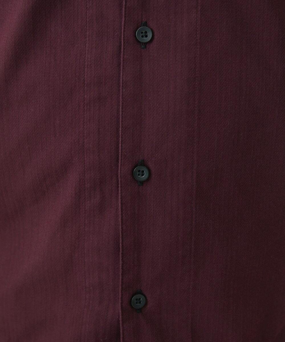 MKBHS52120 MK MICHEL KLEIN HOMME(MKミッシェルクランオム) リバーストライプシャツ パープル(77)