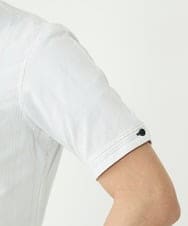 MKBHS52120 MK MICHEL KLEIN HOMME(MKミッシェルクランオム) リバーストライプシャツ ホワイト(90)