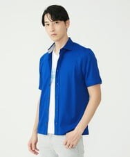 MKBHS58120 MK MICHEL KLEIN HOMME(MKミッシェルクランオム) 【滑らかで上品な表情】スムースシャツ  ブルー(55)