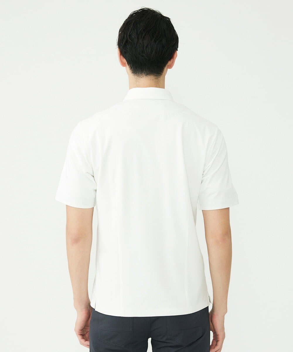 MKBHS58120 MK MICHEL KLEIN HOMME(MKミッシェルクランオム) 【滑らかで上品な表情】スムースシャツ  ホワイト(90)