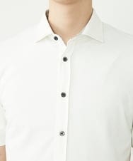 MKBHS58120 MK MICHEL KLEIN HOMME(MKミッシェルクランオム) 【滑らかで上品な表情】スムースシャツ  ホワイト(90)