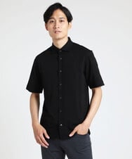 MKBHS58120 MK MICHEL KLEIN HOMME(MKミッシェルクランオム) 【滑らかで上品な表情】スムースシャツ  ブラック(94)