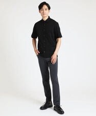 MKBHS58120 MK MICHEL KLEIN HOMME(MKミッシェルクランオム) 【滑らかで上品な表情】スムースシャツ  ブラック(94)