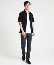 MKBHS58120 MK MICHEL KLEIN HOMME(MKミッシェルクランオム) 【滑らかで上品な表情】スムースシャツ  ブラック(94)