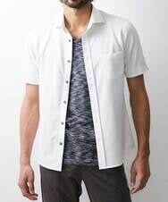 MKBHS77140 MK MICHEL KLEIN HOMME(MKミッシェルクランオム) ソロテックスシャツ ホワイト(90)