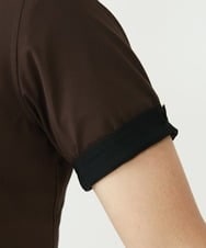 MKBHU11090 MK MICHEL KLEIN HOMME(MKミッシェルクランオム) シンプルベーシックシャツ / TR素材前空きデザイン ブラウン(87)