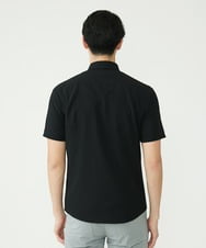 MKBHU11090 MK MICHEL KLEIN HOMME(MKミッシェルクランオム) シンプルベーシックシャツ / TR素材前空きデザイン ブラック(94)