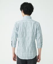 MKBHU22150 MK MICHEL KLEIN HOMME(MKミッシェルクランオム) ストライプスタンドタックシャツ ネイビー(57)