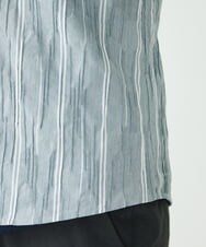MKBHU22150 MK MICHEL KLEIN HOMME(MKミッシェルクランオム) ストライプスタンドタックシャツ ネイビー(57)