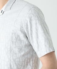MKBHU41120 MK MICHEL KLEIN HOMME(MKミッシェルクランオム) アニマルジャガードシャツ ライトグレー(91)