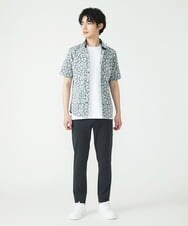 MKBHU41120 MK MICHEL KLEIN HOMME(MKミッシェルクランオム) アニマルジャガードシャツ ダークグレー(93)