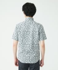 MKBHU41120 MK MICHEL KLEIN HOMME(MKミッシェルクランオム) アニマルジャガードシャツ ダークグレー(93)