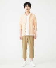 MKBHU74130 MK MICHEL KLEIN HOMME(MKミッシェルクランオム) リネンスタンドシャツ イエロー(24)