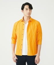 MKBHU74130 MK MICHEL KLEIN HOMME(MKミッシェルクランオム) リネンスタンドシャツ イエロー(24)