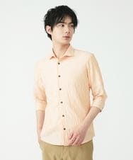 MKBHU74130 MK MICHEL KLEIN HOMME(MKミッシェルクランオム) リネンスタンドシャツ イエロー(24)