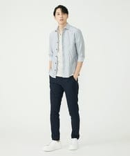 MKBHU74130 MK MICHEL KLEIN HOMME(MKミッシェルクランオム) リネンスタンドシャツ ホワイト(90)